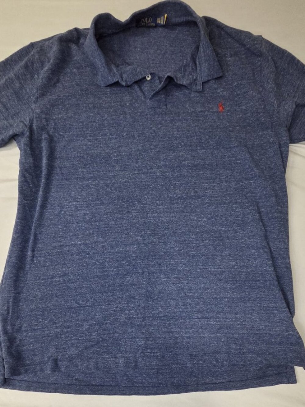 Polo Ralph Lauren 2XLT Heather Blue SS Polo Red Pony